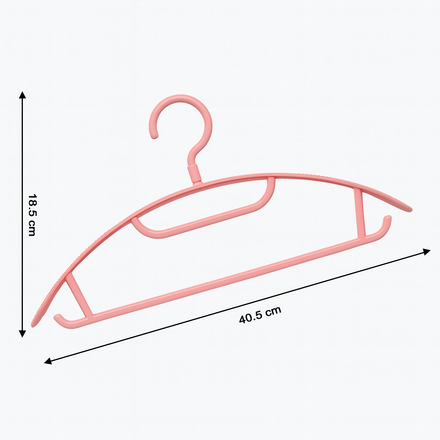 Ganesh Set of 6 Durable Plastic Cloth Hangers Ganesh Set of 6 Durable Plastic Cloth Hangers